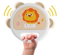 Tambourine Drum,Lion Tambourine for Adults Cheering | Hand Tambourine Drum, Interactive Classroom Percussion Activity for Adults Kid
