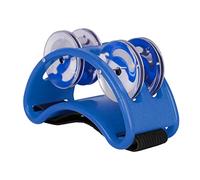 Tambourine, Foot Tambourine, Box Drum Cajun Drum Double Row Foot Rattle, African Drum Accompaniment Footbells, Orff Percussion, Foot Rattle Drums, Accompaniment Instruments (Blue)