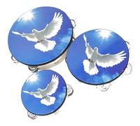 Tambourine For Adults Hand Held Drum Bells Drum Set Metal Drums Percussion Gift Musical Educational Instrument For Party Double Row Tambourine
