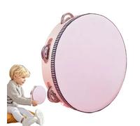Tambourine for Children - Beginner Percussion Music Instrument, 8 Inch Handheld Drum, Educational Rhythm Manufacturer, Wooden Frame Music Tool, Fun Practice for Children, School Lessons for Children