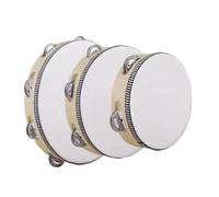Tambourine for Kids Small Hand Bell Drums Musical Tambourine 3-Piece