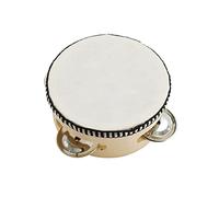 Tambourine Hand Held Drum Single Row Tambourine with Metal Bell Drum Hand Percussion for Adult Party