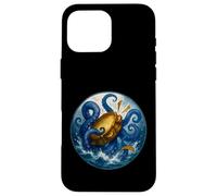 Tambourine Kraken Watercolor Shantycore Case for iPhone 16 Pro Max