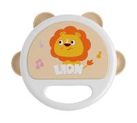 Tambourine Percussion Instrument - 20.3cm Lion Hand Drum Classroom Group Toy Durable Music Tool | Engaging Rhythm Instrument for And Adults, Learning D