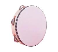 Tambourine Percussion Instrument │ Handheld Tambourine │ 8 Inch Single Row Drum with Metal Jingles for Adults Music Learning Rhythm Training Church Party Performance