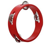 Tambourine Ring | Hand Held Drum Bell | Wooden Metal Jingles Educational Hand Instrument 6 Inch Tambourine For Children Aged 3 + For KTV Party Kids Games