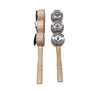 Tambourine Sticks Toy Music Tambourine Christmas Instrumental Percussion Musical Bells Toddler Music Easy Use Beginner Percussion Instruments