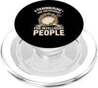Tambourine The Instrument For Intelligent People Joke PopSockets PopGrip for MagSafe