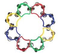 Tambourine, Trumpet Children's Tambourine, Kindergarten Children's Hand Pandero, Plastic Tamborine Percussion Instrument