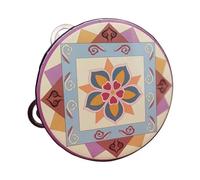 Tambourines for Adults 6/7/8 Inch Professional Percussion Tamborine for Beach Parties, Ethnic Dance Metal Jingles Hand Drum(7 inch,U)
