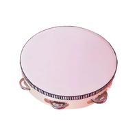 Tambourines For Adults - 8 Inch Professional Handheld Drum, Church Percussion Instrument | Handcrafted Tambourine For Adults, Wooden Frame Drum, Music Rhythm Tool For Worship Dance Studio Performance