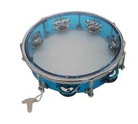 Tambourines For Adults,Held Drum Bell Tamborine Drum Portable Metal Tambourines Musical Instrument Instrumentos Musicales Para Adultos (10in Blue)