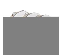 Tambourines Musical Instrument - Frame Skinless Tambourine with Nickel-Art Double Row Jingles | Lightweight Weatherproof Percussion Instrument for Band, Full