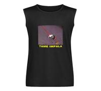 Tame Impala Psycho Rock Band Poster Unisex Vest Tank Tops Printed Mens Black Sleeveless T-Shirt S