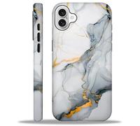 TAMEFOX Case Compatible with iPhone 16 Plus,Fresh Marble Hybrid 2-Layer Hard Shell+Silicone Double Protective Cover Scratch-Resistant Shockproof Case for iPhone 16 Plus