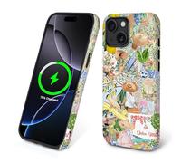 TAMEFOX Case for iPhone 15,[Compatible with MagSafe],Anti Drop Scratch Protective Magnetic Cover for Women Girl-Italian Summer Coast Girly Collage