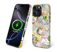 TAMEFOX Case for iPhone 16 Pro,[Compatible with MagSafe],Anti Drop Scratch Protective Magnetic Cover for Women Girl-Italian Summer Coast Girly Collage