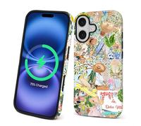 TAMEFOX Case for iPhone 17,[Compatible with MagSafe],Anti Drop Scratch Protective Magnetic Cover for Women Girl-Italian Summer Coast Girly Collage