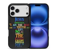 TAMEFOX Case for iPhone DDD Pro,Anti Drop Scratch Frosted Protective Cover Case for Women Girl-Christ Bible Cross Jesus Graphic