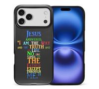 TAMEFOX Case for iPhone DDD Pro Max,Anti Drop Scratch Frosted Protective Cover Case for Women Girl-Christ Bible Cross Jesus Graphic