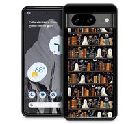 TAMEFOX Compatible with Google Pixel 8 Case,Halloween Grimoire Ghost Google Pixel 8 Case Slim Soft Shockproof TPU Women Girls Boys Protective Cover Case for Google Pixel 8