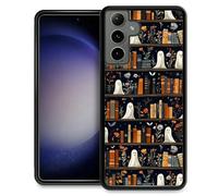 TAMEFOX Compatible with Samsung Galaxy S24 Case,Halloween Grimoire Ghost Slim Soft Shockproof TPU Protective Cover Case for Samsung Galaxy S24