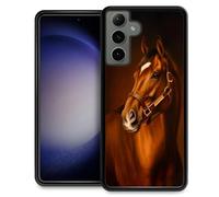 TAMEFOX Compatible with Samsung Galaxy S24 Case,Horse Slim Soft Shockproof TPU Protective Cover Case for Samsung Galaxy S24 6.2-inch