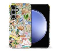 TAMEFOX Compatible with Samsung Galaxy S25 Plus,Anti Drop Scratch Glossy Case Protective Cover-Italian Summer Coast Girly Collage