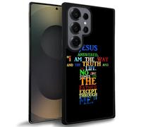 TAMEFOX Compatible with Samsung Galaxy S25 Ultra Case,Christ Bible Cross Jesus Graphic Case Slim Soft Shockproof TPU Protective Cover for Samsung Galaxy S25 Ultra 6.9" inch