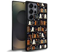 TAMEFOX Compatible with Samsung Galaxy S25 Ultra Case,Halloween Grimoire Ghost Case Slim Soft Shockproof TPU Protective Cover for Samsung Galaxy S25 Ultra 6.9" inch
