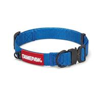 Tamepaw Large Dog Collar, Nylon, Quick-Release Buckle, Blue, Large