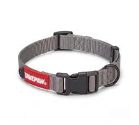 Tamepaw Puppy & Small Dog Collar, Nylon, Quick-Release Buckle, Grey, Small
