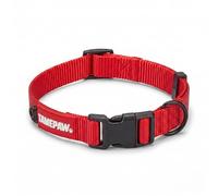 Tamepaw Puppy & Small Dog Collar, Nylon, Quick-Release Buckle, Red, Small