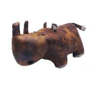 Tamersgifts Assorted Doorstop Door Stop Stopper Filled Heavy Doorstop Faux Leather Novelty Wedge (Brown Rhino Doorstop)
