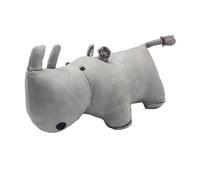 Tamersgifts Assorted Doorstop Door Stop Stopper Filled Heavy Doorstop Faux Leather Novelty Wedge (Grey Rhino Doorstop)