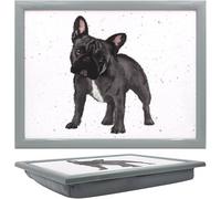 Tamersgifts Cushioned Laptrays Lap Tray TV Dinner Bean Bag Padded Cushion Gift (French Bulldog)