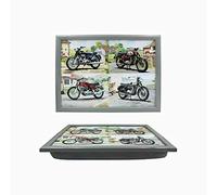 Tamersgifts Cushioned Laptrays Lap Tray TV Dinner Bean Bag Padded Cushion Gift (Motorbike Laptray)