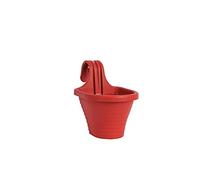 Tamersgifts Red Hanging Fence Planter, 3L Plastic Pot, Small