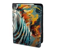 Tamiger Abstract Animal Zebra Print 5.5in Passport Travel Document Wallet Unisex Gift for Vacations Business Trips