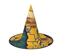 Tamiger Abstract World Map Print Adults Carnival Hat Party Theme Cosplay Costume Festive Headwear Travel Accessory