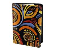 Tamiger African National Patterns Print 5.5in Passport Travel Document Wallet Unisex Gift for Vacations Business Trips