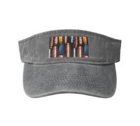 Tamiger American Football Laces Print Outdoor Activities Washed Baseball Cap Vintage Classic Fashionable Hat for Sports Gray