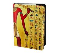 Tamiger Ancient Egypt Tribe Series Print 5.5in Passport Travel Document Wallet Unisex Gift for Vacations Business Trips