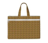Tamiger Ancient Egypt Tribe Series Print Canvas Tote Document Office Shopping Commuting Business Trips Storage File Bag
