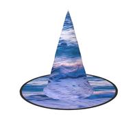 Tamiger Beach Sunset Ocean Waves Print Adults Carnival Hat Party Theme Cosplay Costume Festive Headwear Travel Accessory