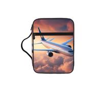 Tamiger Beautiful Sky Airplane Print Bible Storage Bag Scripture Holder Religious Organizer Christian Gift Accessory