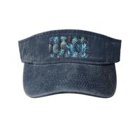 Tamiger Blue Pineapple Print Outdoor Activities Washed Baseball Cap Vintage Classic Fashionable Hat for Sports