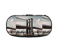 Tamiger Brooklyn Bridge S Print Functionality Storage Pencil Bag School Students Boys Girls Everyday Use Practical
