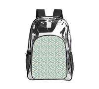 Tamiger Bunny cute Print Clear Backpack Transparent Bag for Hiking Outdoor Gym Campus Commute Daily Use
