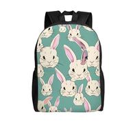 Tamiger Bunny Cute Print Unisex Backpack For Office Travel Hiking Daily Commutes Outdoor Adventures Bag